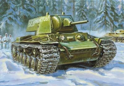 Звезда 3624 Советский танк КВ-1 с пушкой Л-11 1/35