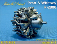 Metallic Details MDR4855 Pratt & Whitney R-2800 Applications: 1/48