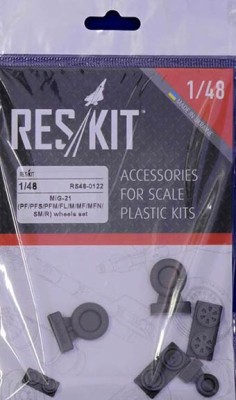 Reskit RS48-0122 MiG-21 PF/PFS/FL/M/MF/MFN wheels set (TRUMP) 1/48