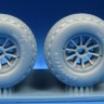 Barracuda Studios BCR48499 North-American P-51B/P-51D Mustang Diamond Tread Mainwheels 1/48