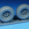 Barracuda Studios BCR48499 North-American P-51B/P-51D Mustang Diamond Tread Mainwheels 1/48
