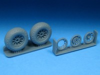 Barracuda Studios BCR48499 North-American P-51B/P-51D Mustang Diamond Tread Mainwheels 1/48