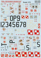 Print Scale 72-305 PZL.23B Karas (wet decals) 1/72