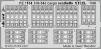 Eduard FE1134 1/48 HH-34J cargo seatbelts STEEL (TRUMP)