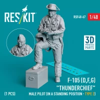 Reskit F48067 F-105 (D,F,G) male pilot stand.posit. type 2 1/48
