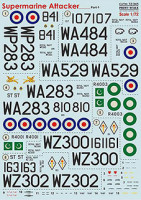 Print Scale 72-345 Supermarine Attacker Pt.1 (wet decals) 1/72