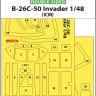 Art Scale 200-M48107 Douglas B-26C-50 Invader canopy frame paint masks (inside and outside), self-adhesive pre-cut 1/48