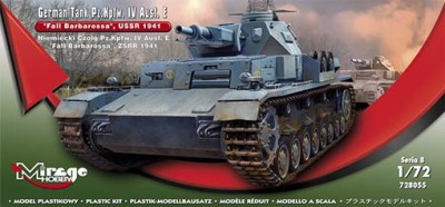 Mirage 728055 Pz.Kpfw. IV Ausf. E Fall Barbarossa USSR 1941 1/72