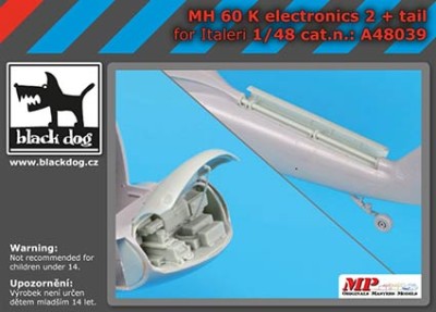BlackDog BDOA48039 MH-60 K electronics 2 + tail (ITALERI) 1/48