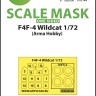 Art Scale 200-M72059 Grumman F4F-4 Wildcat wheels and canopy frame paint masks (outside only) 1/72