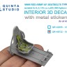 Quinta studio QR+48132 Комплект ремней для самолета ВВС РККА тип 2, ВОВ (с металлическими пряжками) (для всех моделей) 1/48