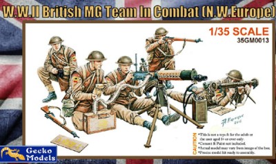 Gecko Models 35GM0013 British MG Team in Combat 1:35