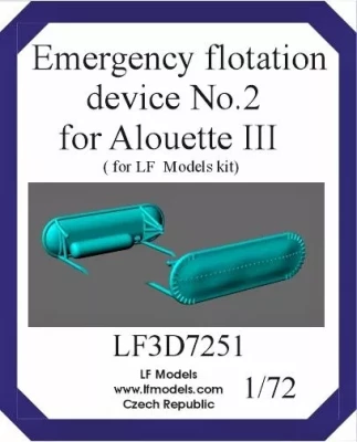 Lf Model 3D7251 Alouette III Emerg.flotation device No.2 (LF) 1/72