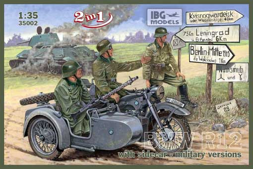 IBG Models 35002 BMW R12 with sidecar military versions 1/35