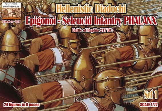 Linear-A LA033 Hellenistic Diadochi Set 1 Seleucid Infantry Phalanx 1/72