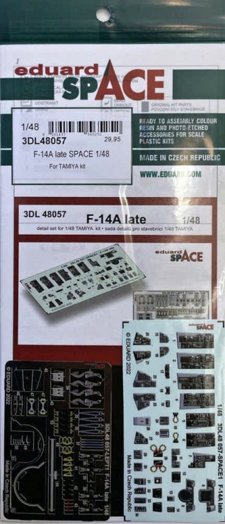 Eduard 3DL48057 F-14A late SPACE (TAM) 1/48