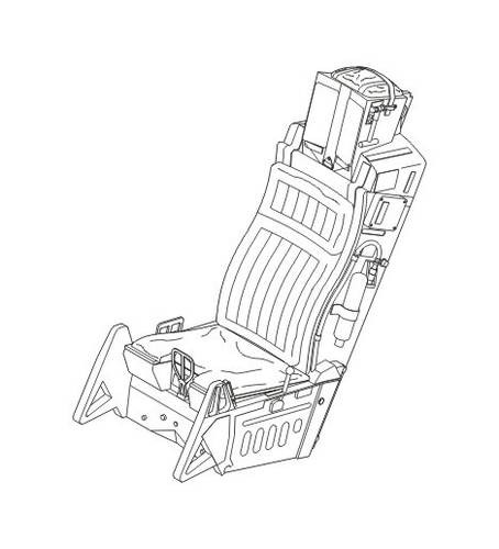 CMK Q32107 F-16C Ejection seats (ACES II) for TAM kit 1/32