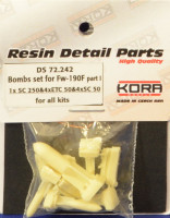 Kora Model DS72242 Bombs set for Fw-190F - part I. 1/72