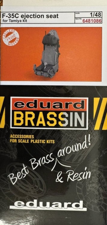 Eduard 6481086 BRASSIN F-35C seat PRINT (TAM) 1/48