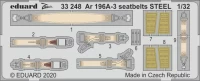 Eduard 33248 Ar 196A-3 seatbelts STEEL (REV) 1/32