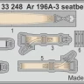 Eduard 33248 Ar 196A-3 seatbelts STEEL (REV) 1/32