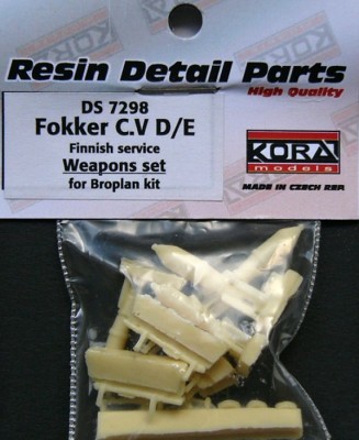Kora Model DS7298 Fokker C.V D/E Finnish - Weapons set (BRO) 1/72