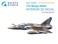 Quinta studio QD+72248 Mirage 2000D (Dream Model) (с 3D-печатными деталями) 1/72
