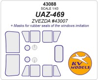 KV Models 43088 УАЗ-469 (ZVEZDA #43007) RU 1/43