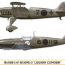 Hasegawa 02197 He51B-1&Bf109E-3 "Condor Legion" (Set of 2) 1/72