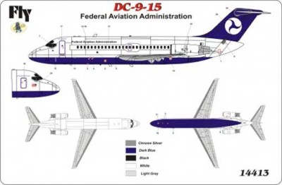 Fly model 14413 DC-9-15 (Federal Aviation Administration) 1/144
