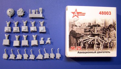 A-resin 48003 Авиадвигатель М-25 (И-15, И-15бис, И-16) 1/48
