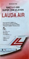 BOA Decals 44140 Decals BAC 1-11-500 Lauda Air (MARK I) 1/144