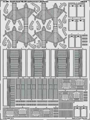 Eduard 72586 Sunderland Mk.III maintenence platforms