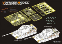 Voyager Model PE35892 WWII German King Tiger Final version (Meng TS-031) 1/35