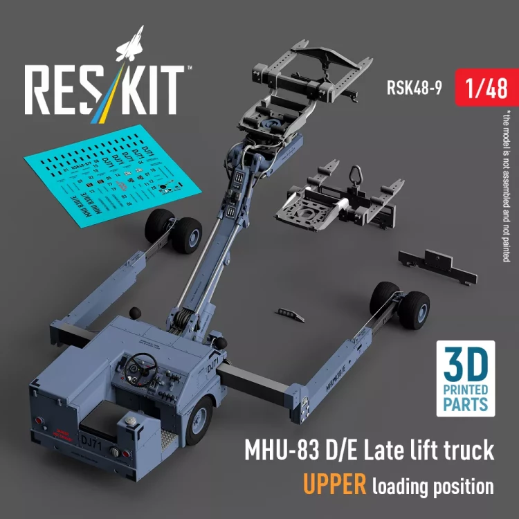 Reskit R48009 MHU-83 D/E lift truck UPPER loading position 1/48