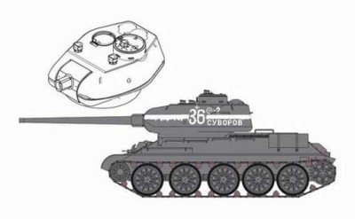 CMK 3070 T-34/85 model 1943 - conversion set for TAM 1/35