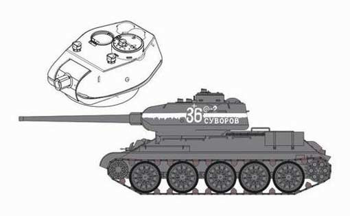 CMK 3070 T-34/85 model 1943 - conversion set for TAM 1/35