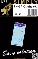 HGW 172431 Seatbelts P-40 / Kittyhwak (SIMPLY) 1/72