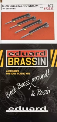 Eduard 672237 BRASSIN R-3R missiles for MiG-21 (EDU) 1/72