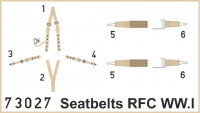 Eduard 73027 Seatbelts RFC WWI SUPER FABRIC