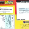Kovozavody Prostejov EX066 Spitfire stencils (all variants) 1/72