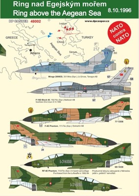 DP Casper DPC48002 Ring above the Aegean Sea 8.10.96 (Greece Vs Turkey hidden incident) 1/48