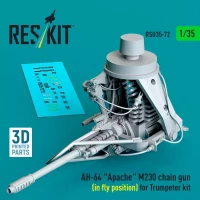 Reskit U35072 AH-64 'Apache' M230 chain gun (in fly pos.) 1/35