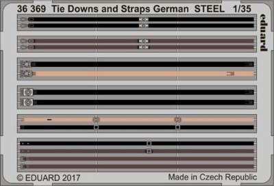 Eduard 36369 Tie Downs and Straps German STEEL 1/35