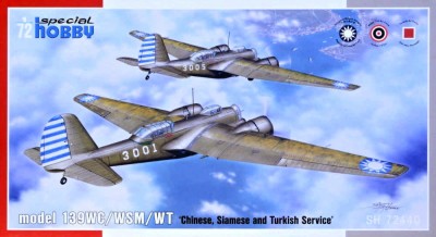 Special Hobby SH72440 model 139WC/WSM/WT 'Chinese, Thai &amp; Turkish' 1/72