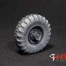 ЭВМ RS35160 ГАЗ-66 колеса с шиной К-58 на трехсоставном диске (14 шпилек) Звезда 1/35
