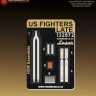 HGW 132672 Seatbelts US Fighters late White (laser) 1/32