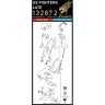 HGW 132672 Seatbelts US Fighters late White (laser) 1/32