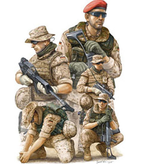 Trumpeter 00421 Современные Немецкие Солдаты ISAF в Афганистане 1/35
