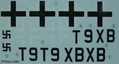 LF Model C4858 Decals DH IVB Mosquito over Rechlin (TAM) 1/48